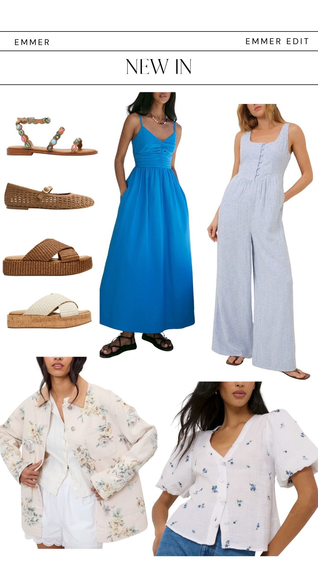 I am so in love with these new nobody's child new arrivals!


Vacation dress | jumpsuit | floral jacket | sandals | summer sandals | floral top 

 #LTKSeasonal #LTKTravel