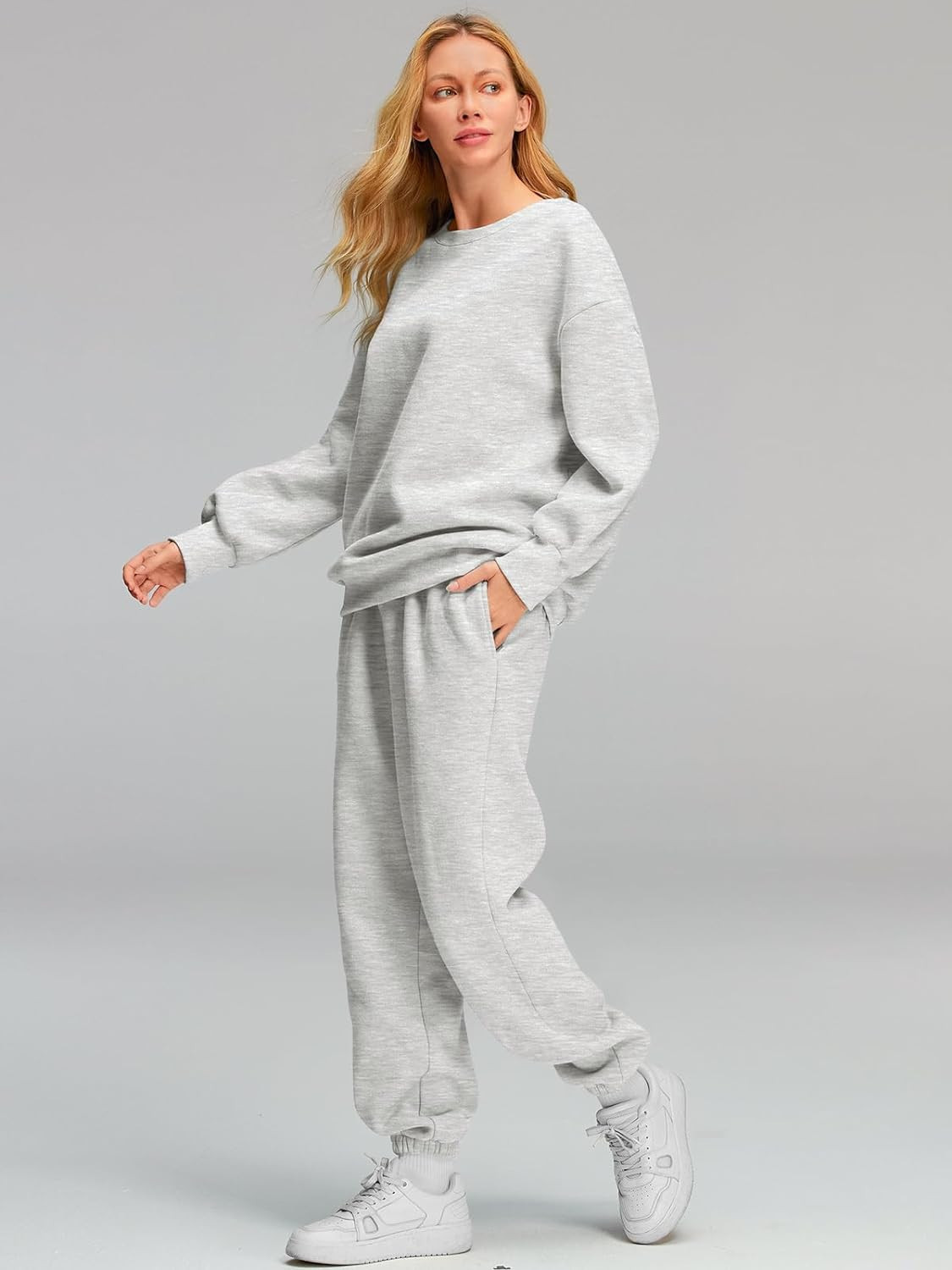 AUTOMET Womens 2 Piece Outfits Sweatsuit Oversized Sweatshirt Lounge Sets Baggy Sweatpants Fall F... | Amazon (US)