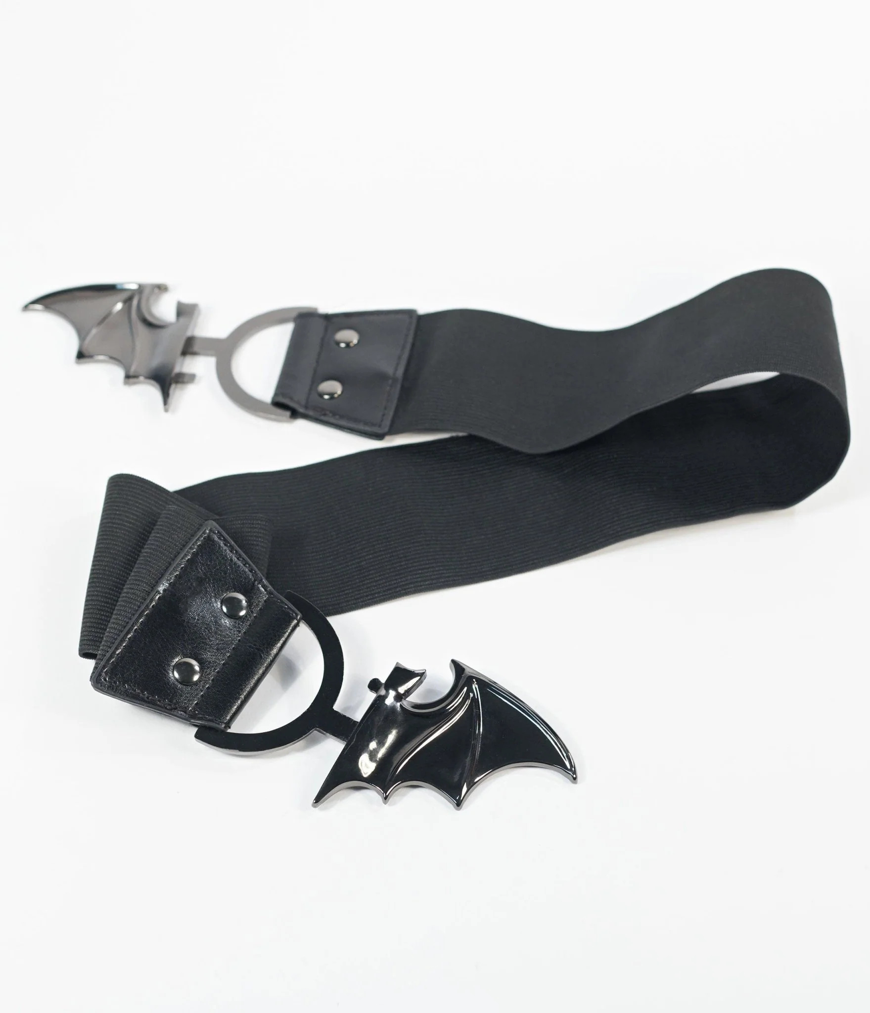 Unique Vintage Black Bat Cinch Belt | UniqueVintage