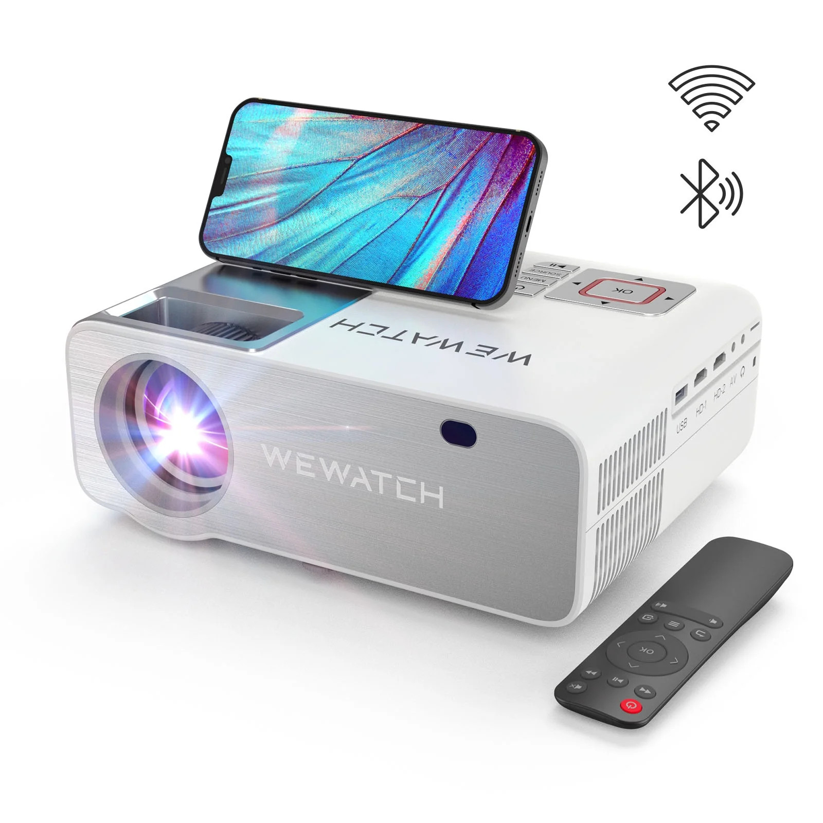 5G Wifi Projector with Bluetooth Native 1080P Projector, 350 ANSI 15000L Full HD Projector Suppor... | Walmart (US)