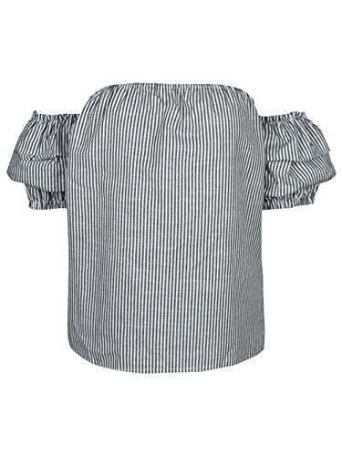 Women's Off The Shoulder Ruffle Blouse Tops Shirt, X-Large, Multi | Amazon (US)