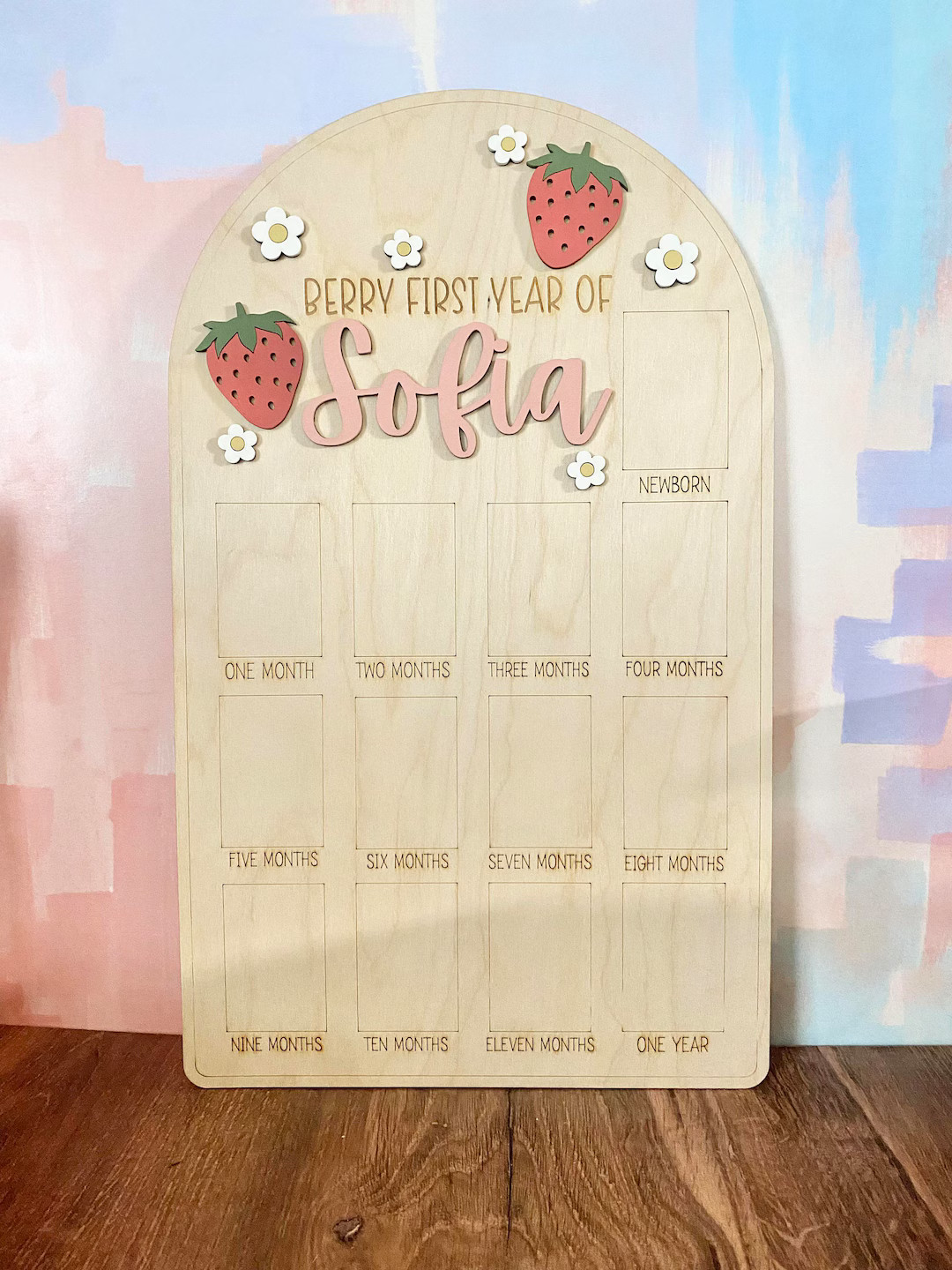 One Year Photo Board, Berry First Birthday Display, Sweet One Photo Board, Birthday Party Supplie... | Etsy (US)