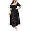 Wedding Guest Cocktail Formal Plus Size Dress M-4XL, Floral Embroidered, Hide Tummy A-Line for Cu... | Amazon (US)