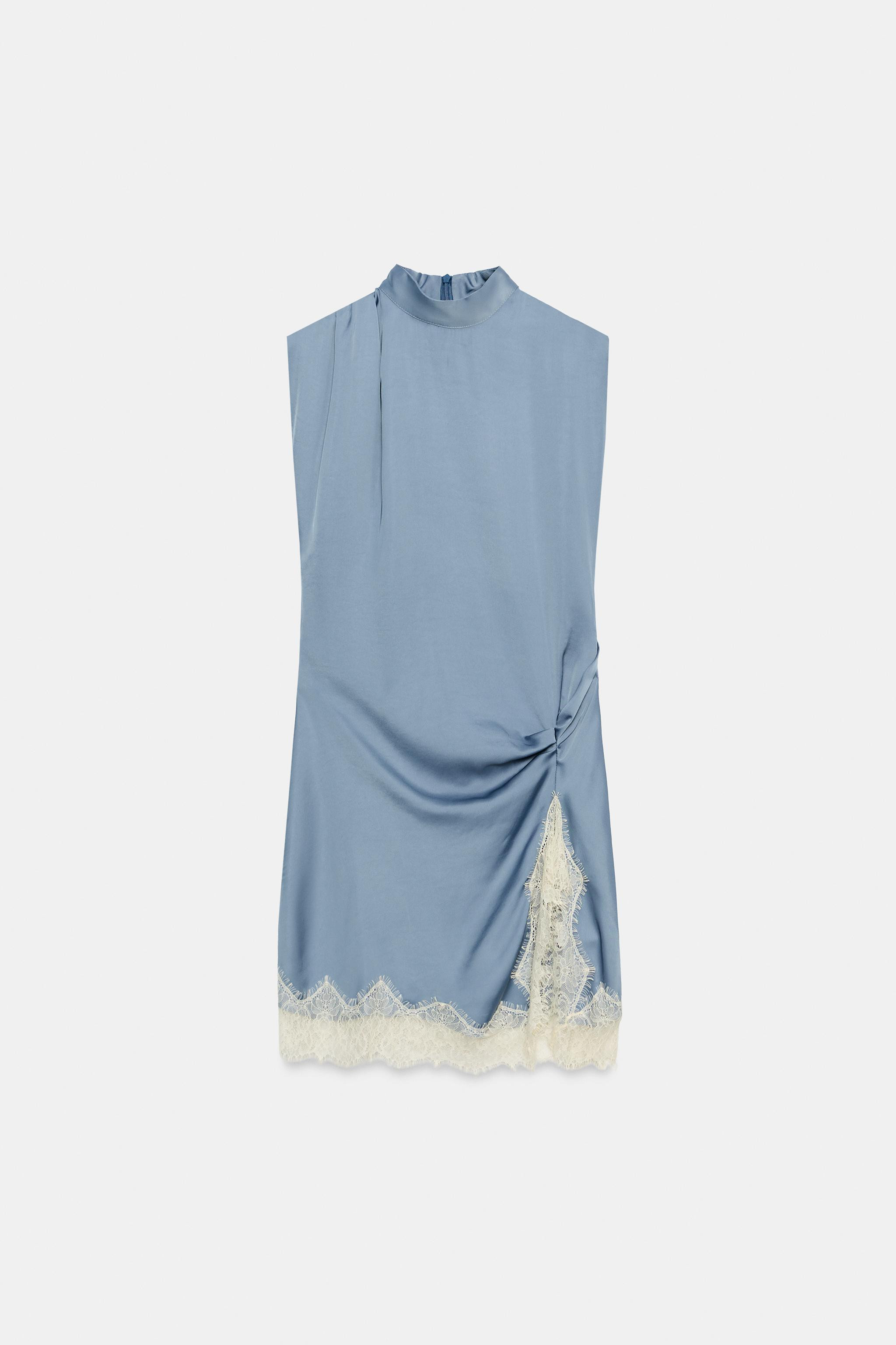SATIN LACE DRESS | Zara US