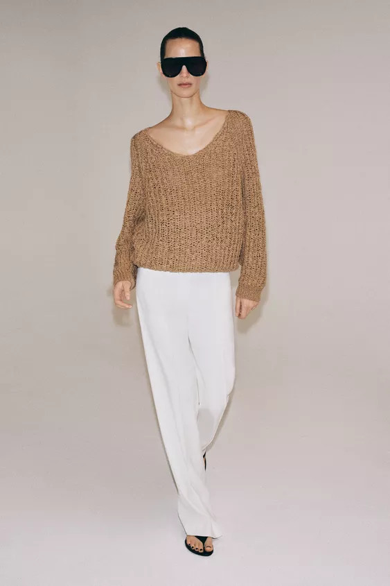 INTERTWINED RIBBON KNIT JUMPER | Zara US