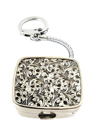 Vintage Pill Case Keychain Japan Made, Textured Surface Rare Locking Keyring | eBay US