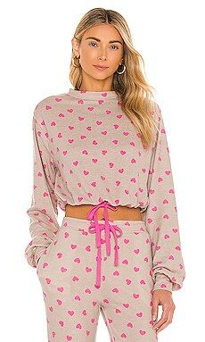 BEACH RIOT Dylan Sweatshirt in Taupe Heart from Revolve.com | Revolve Clothing (Global)