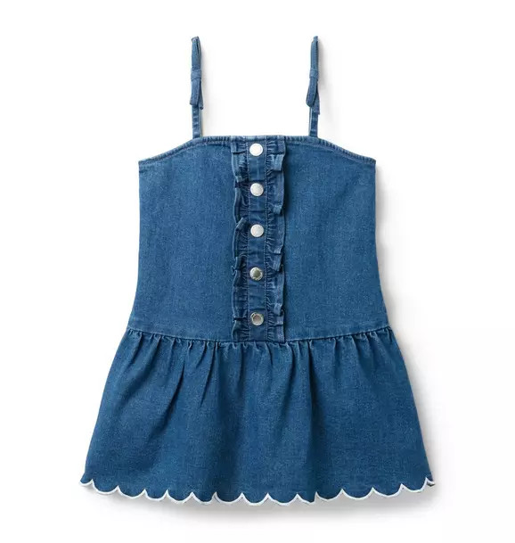 The Chambray Ruffle Dress | Janie and Jack