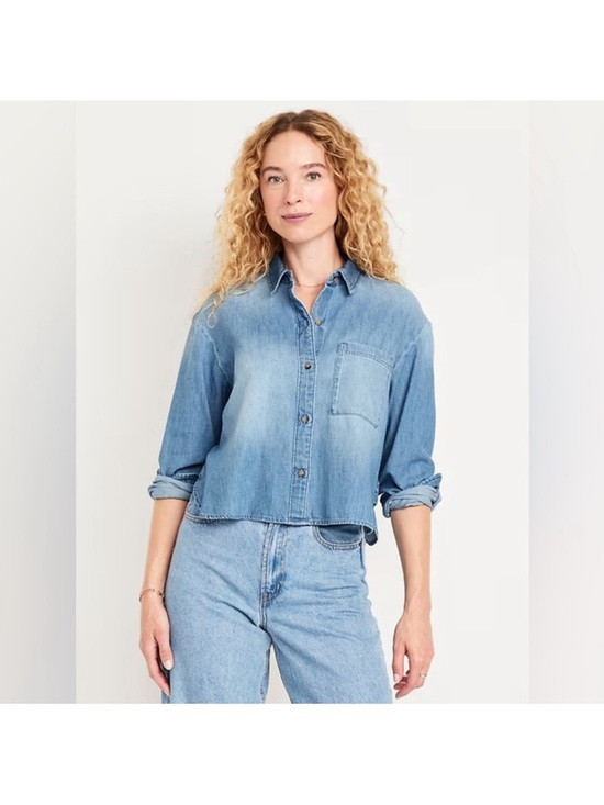 Old Navy Denim Button-Up Shirt | Poshmark