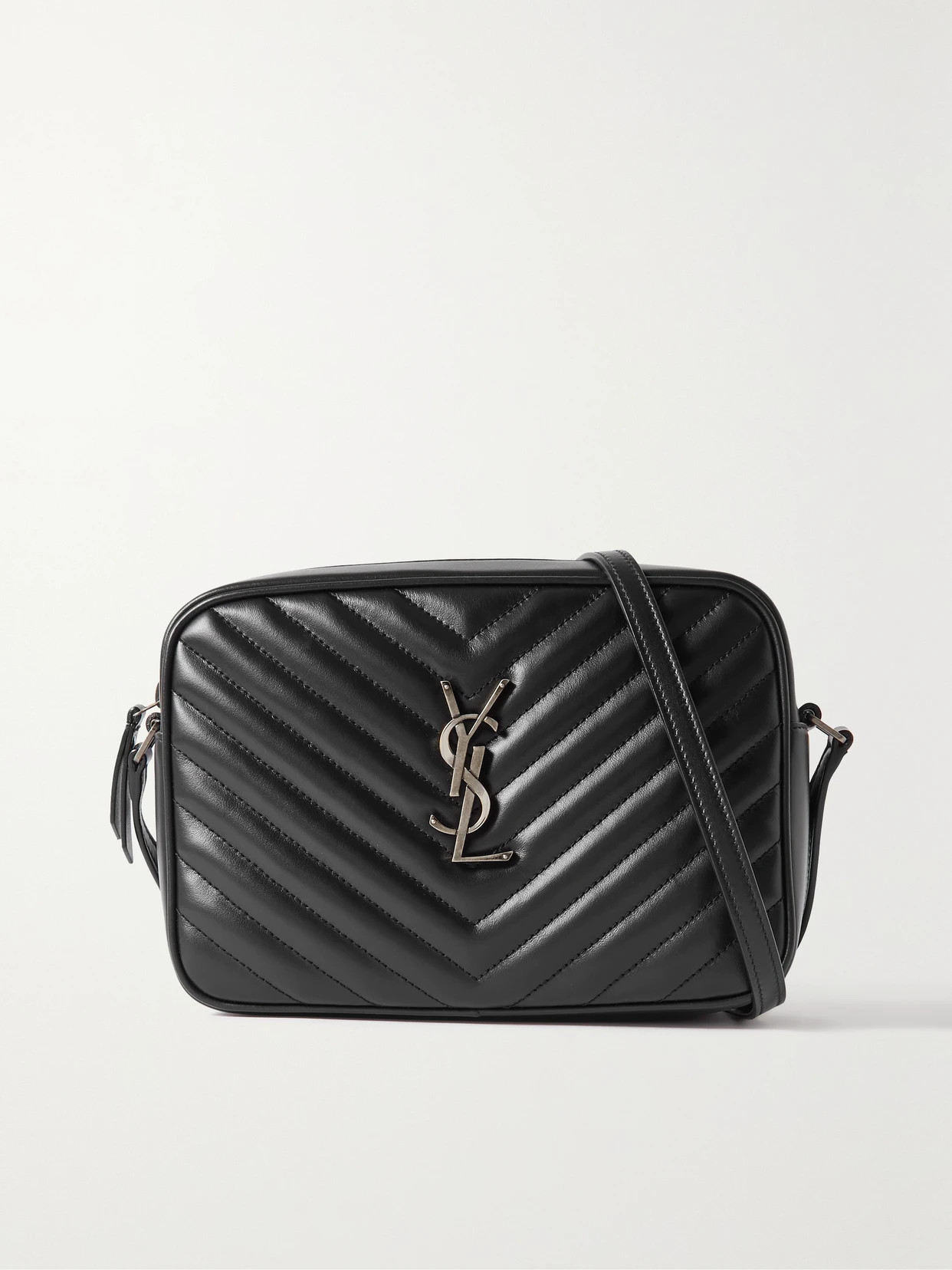 SAINT LAURENT - Lou Camera Quilted Leather Shoulder Bag - Black | NET-A-PORTER (UK & EU)