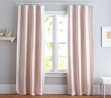 Monique Lhuillier Silk Blackout Curtain Panel | Pottery Barn Kids