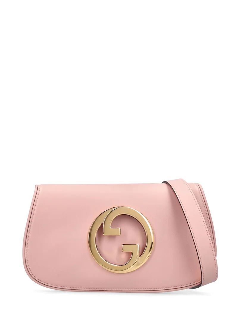 Gucci - Blondie leather shoulder bag - Powder Pink | Luisaviaroma | Luisaviaroma