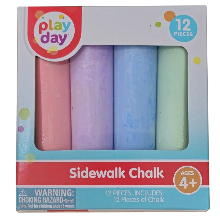 Play Day 12CT Sidewalk Chalk, 12 Pieces | Walmart (US)