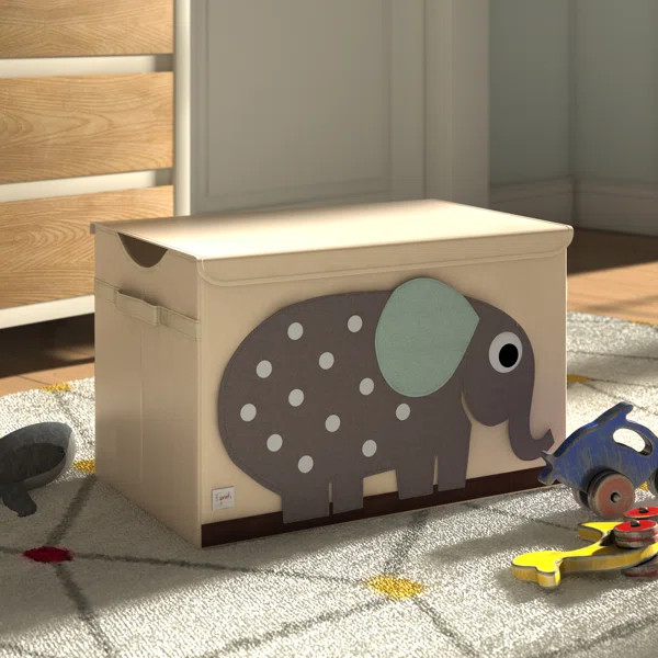 Elephant Collapsible Toy Fabric Storage Bin | Wayfair North America