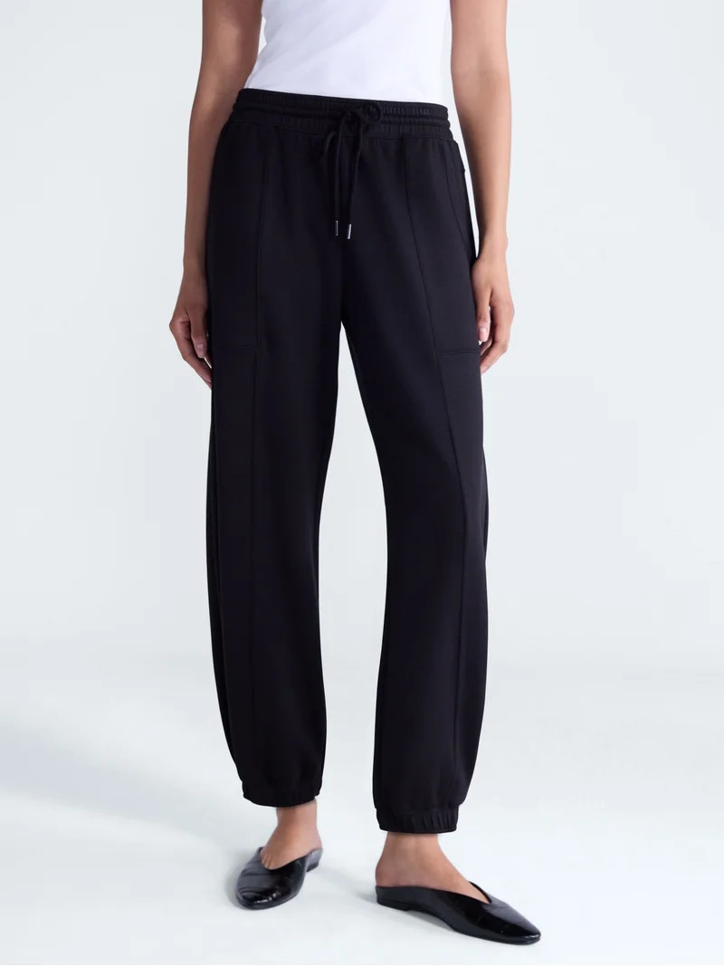 Scoop Women's and Plus Scubaknit Barrel Pants, Regular, Short Lengths, Sizes SX-4X | Walmart (US)