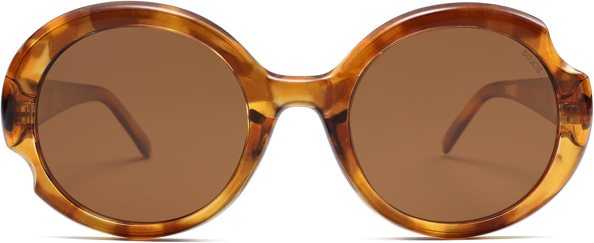 SOJOS Big Retro Oval Round Polarized Sunglasses Womens Mens Vintage Trendy Oversized Sunnies SJ23... | Amazon (US)