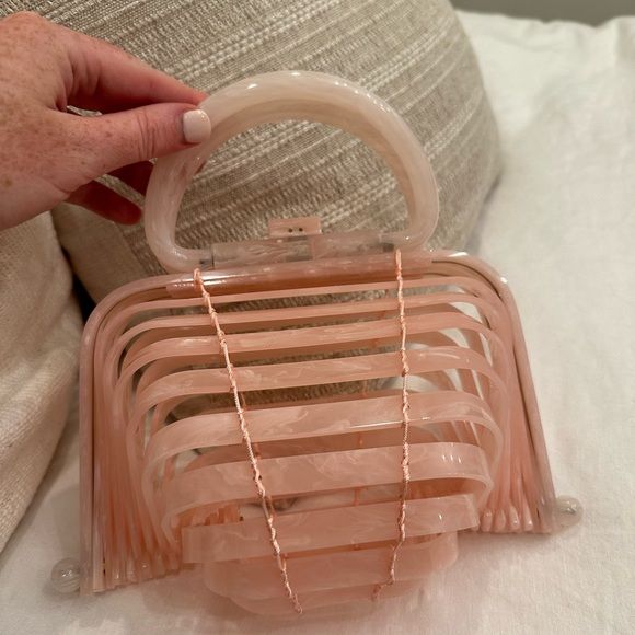 Cult Gaia acrylic Lilleth bag in pink | Poshmark