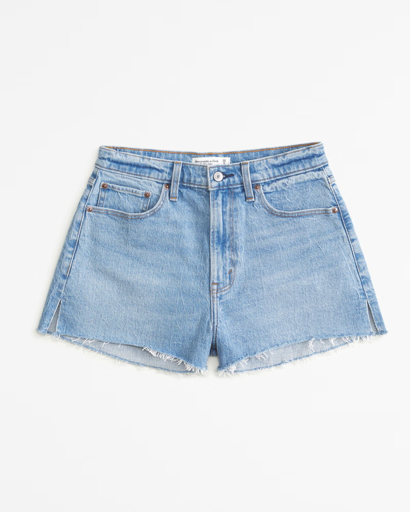 Curve Love High Rise Mom Short | Abercrombie & Fitch (US)