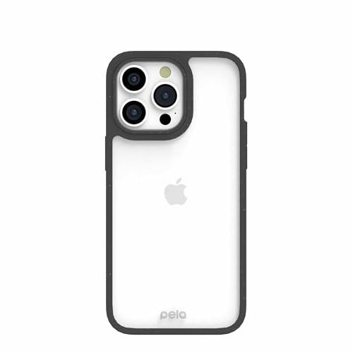 Pela - Phone Case for iPhone 15 Pro Max, Clear Black - Protective Cell Phone Cover - Eco Friendly Cover Compatible with iPhone 15 Pro Max | Amazon (US)