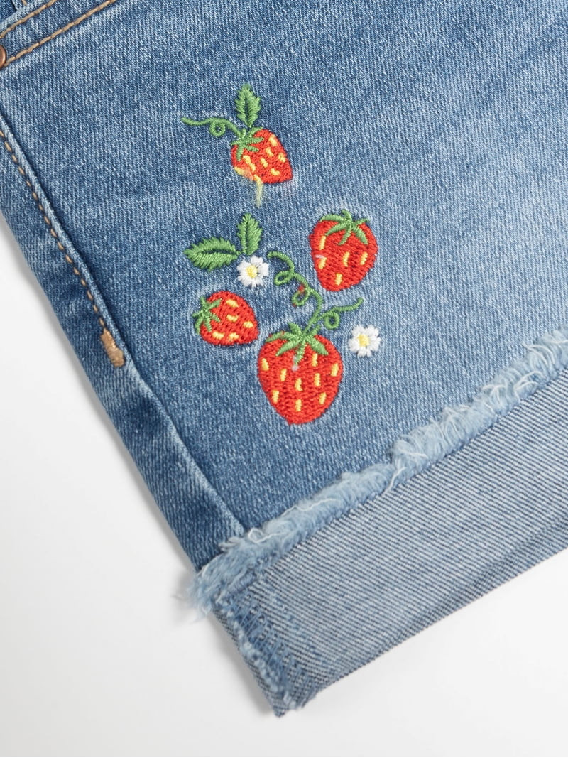 Wonder Nation Girls Fashion Denim Shorts, Size 5-18 | Walmart (US)