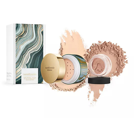 bareMinerals Holiday Deluxe Loose Foundation & Bisque 2 PC Set - QVC.com | QVC