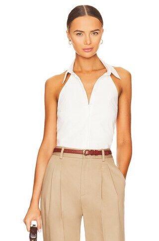 SOVERE Refresh Halter Shirt in Chalk from Revolve.com | Revolve Clothing (Global)