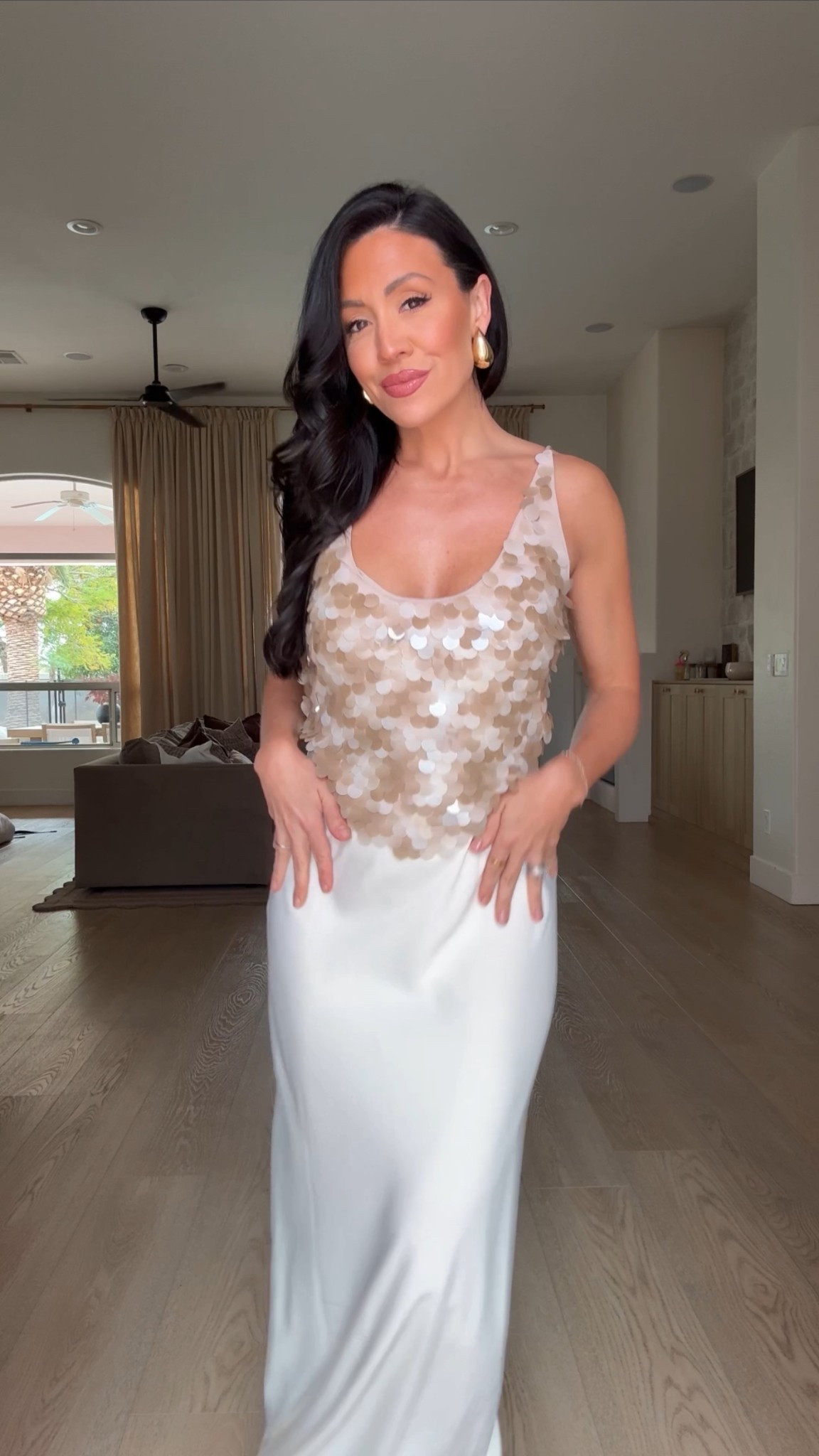 Vacation outfit idea! 
Mermaid sequin top size small
Satin skirt size small 



#LTKTravel #LTKSeasonal #LTKSwim