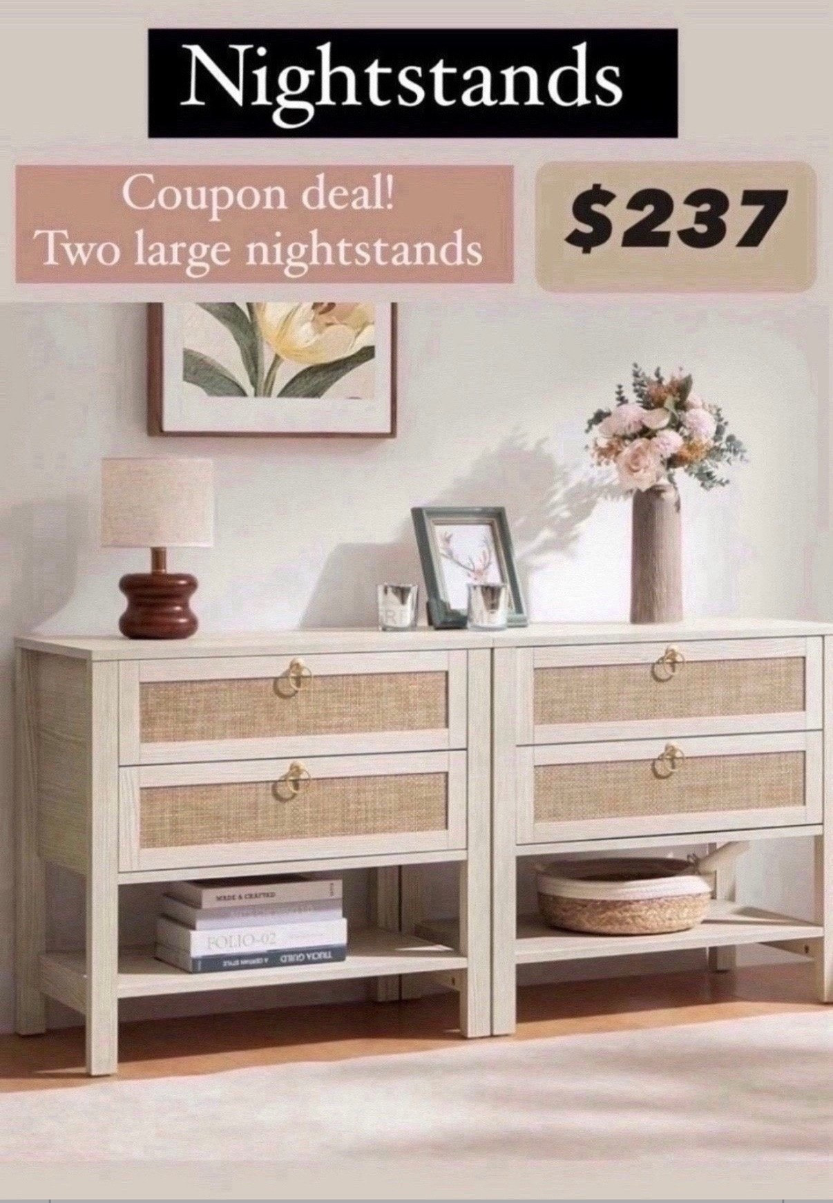amazon nightstands 
rattan nightstand 
nightstand dresser with drawers neutral bedroom furniture