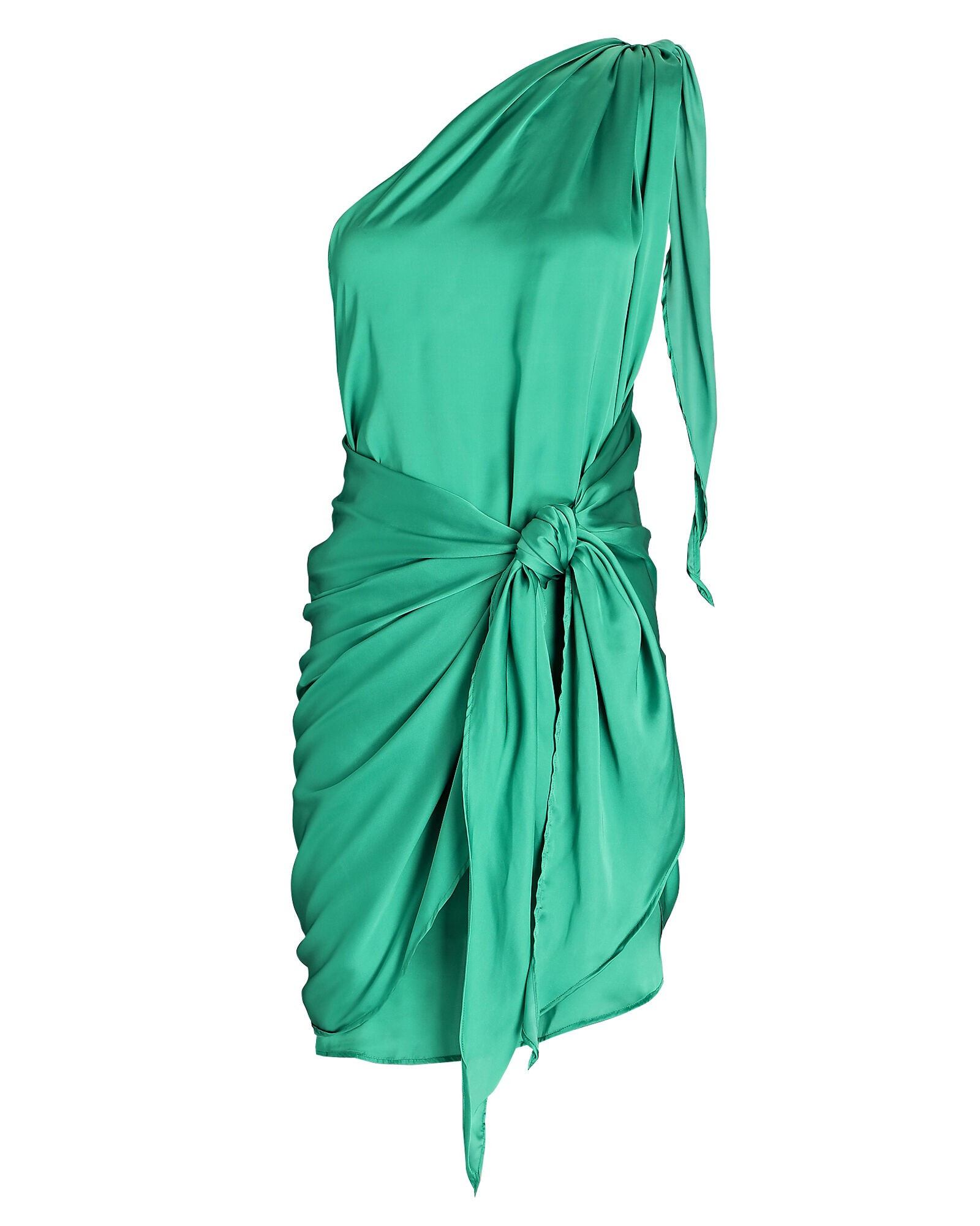 Marea One-Shoulder Satin Mini Dress | INTERMIX