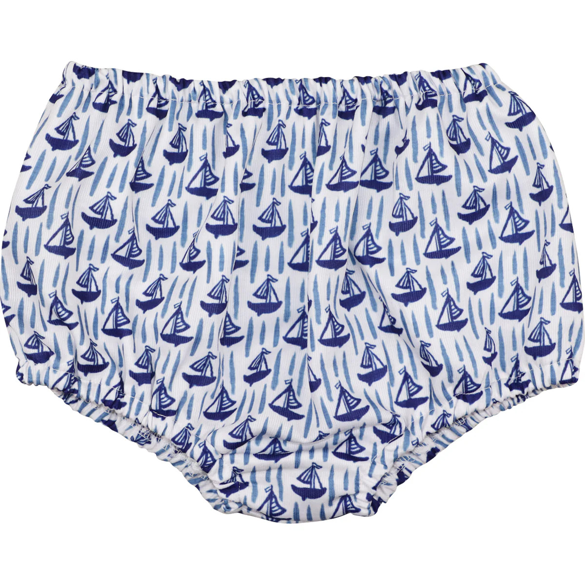Navy And White Sailboat Swim Bloomer: Shipping Mid May | Eliza James Kids
