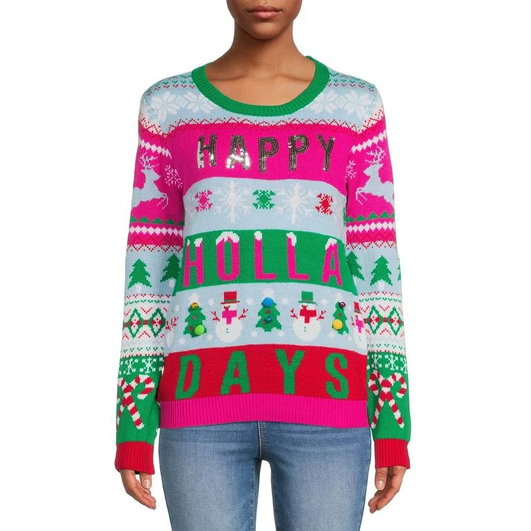 No Boundaries Juniors’ Christmas Sweater | Walmart (US)