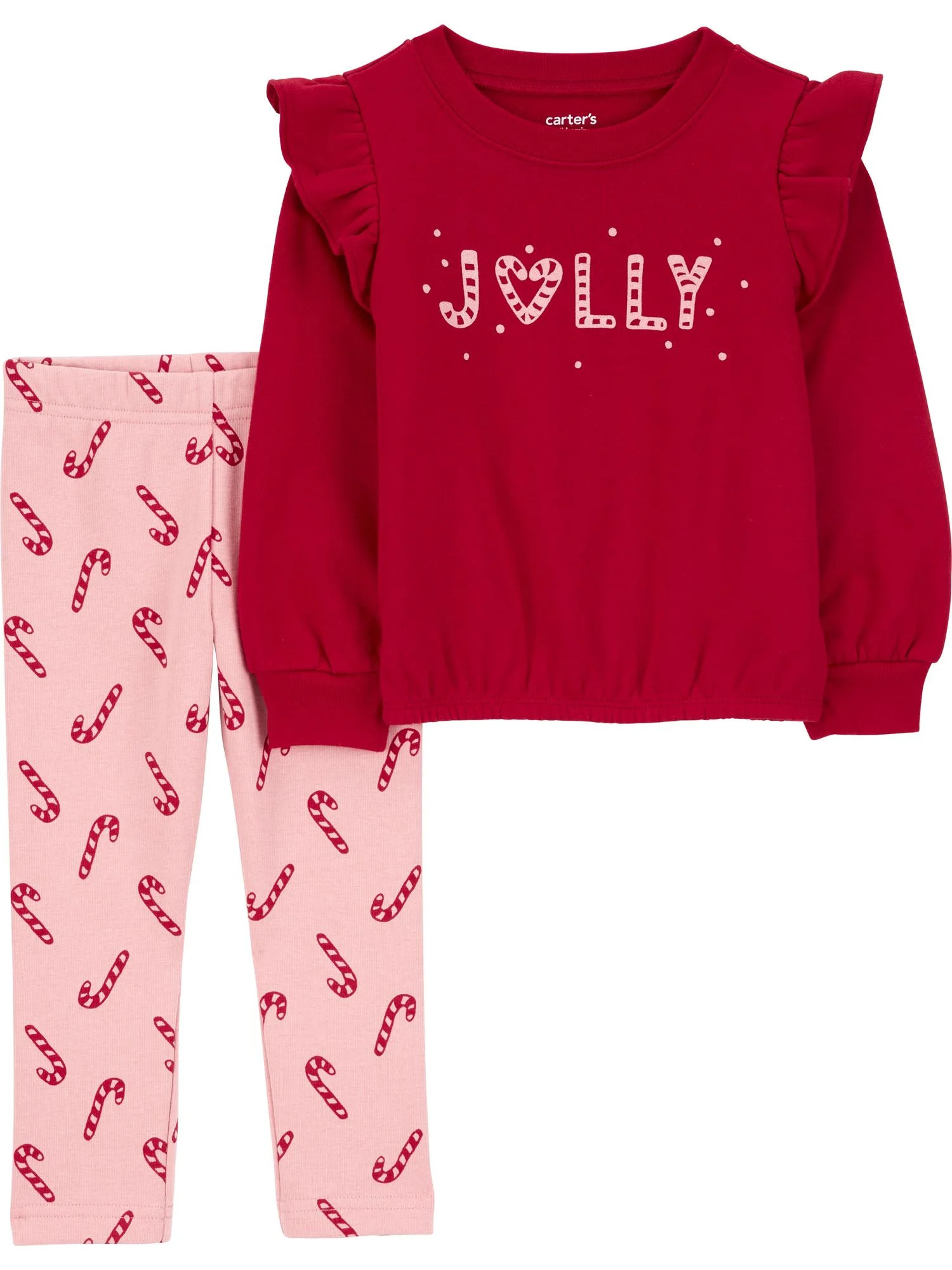 Carter's Child of Mine Toddler Girl Holiday Outfit Set, 2-Piece, Sizes 12M-5T | Walmart (US)