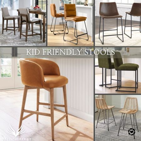 Are you searching for the perfect kitchen stool that is stylish, yet practical for kids too?! Here is a collection of our favorite kid friendly stools! Choose a full back style with wipeable upholstery (such as leather).

#LTKHome #LTKFamily #LTKKids