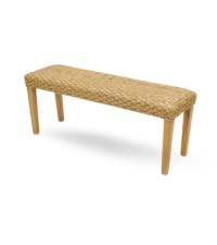 Outdoor Backless Bench, All-Weather Wicker & Solid Acacia Wood, Premium Garden Bench with Woven R... | Amazon (US)