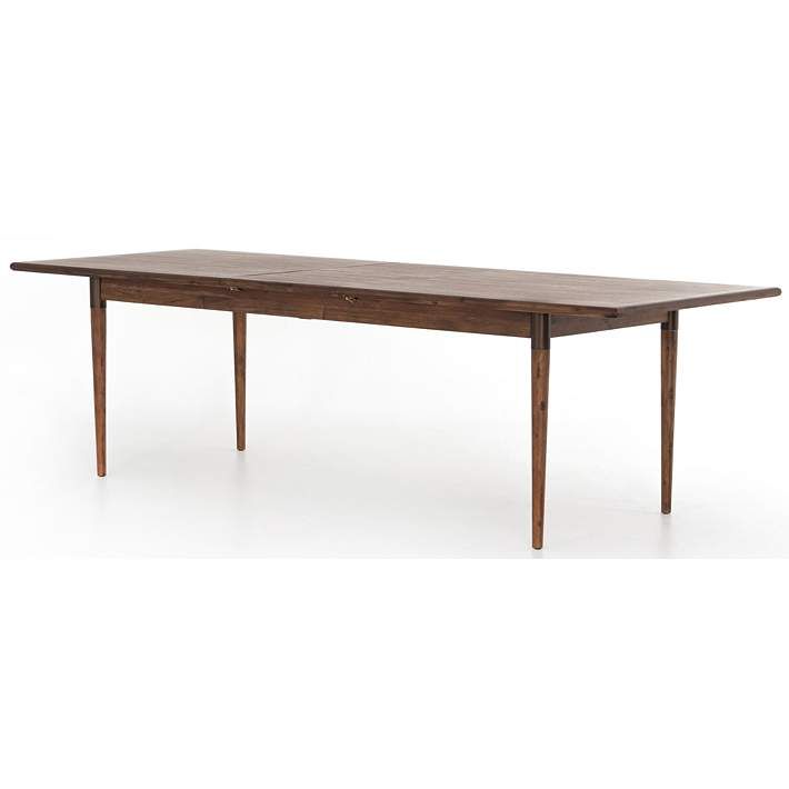 Harper 84" Wide Toasted Walnut Wood Extension Dining Table | Lamps Plus