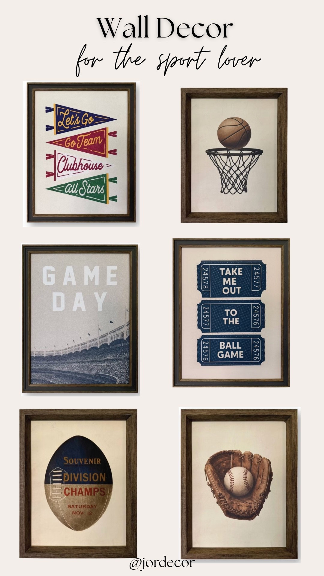 Perfect wall art for sports themed room!

#LTKHome #LTKKids #LTKMens