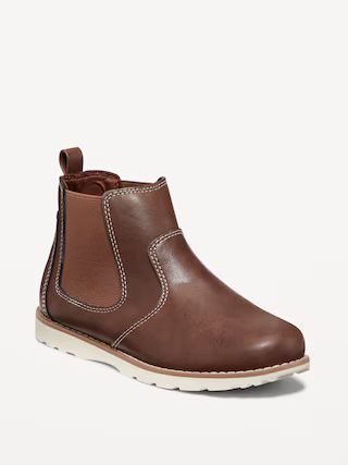 Faux-Leather Boots for Boys | Old Navy (US)