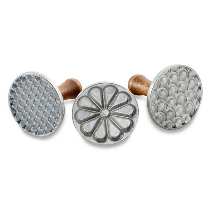 Nordic Ware Heirloom Cast Cookie Stamps, 3-Piece | Williams-Sonoma