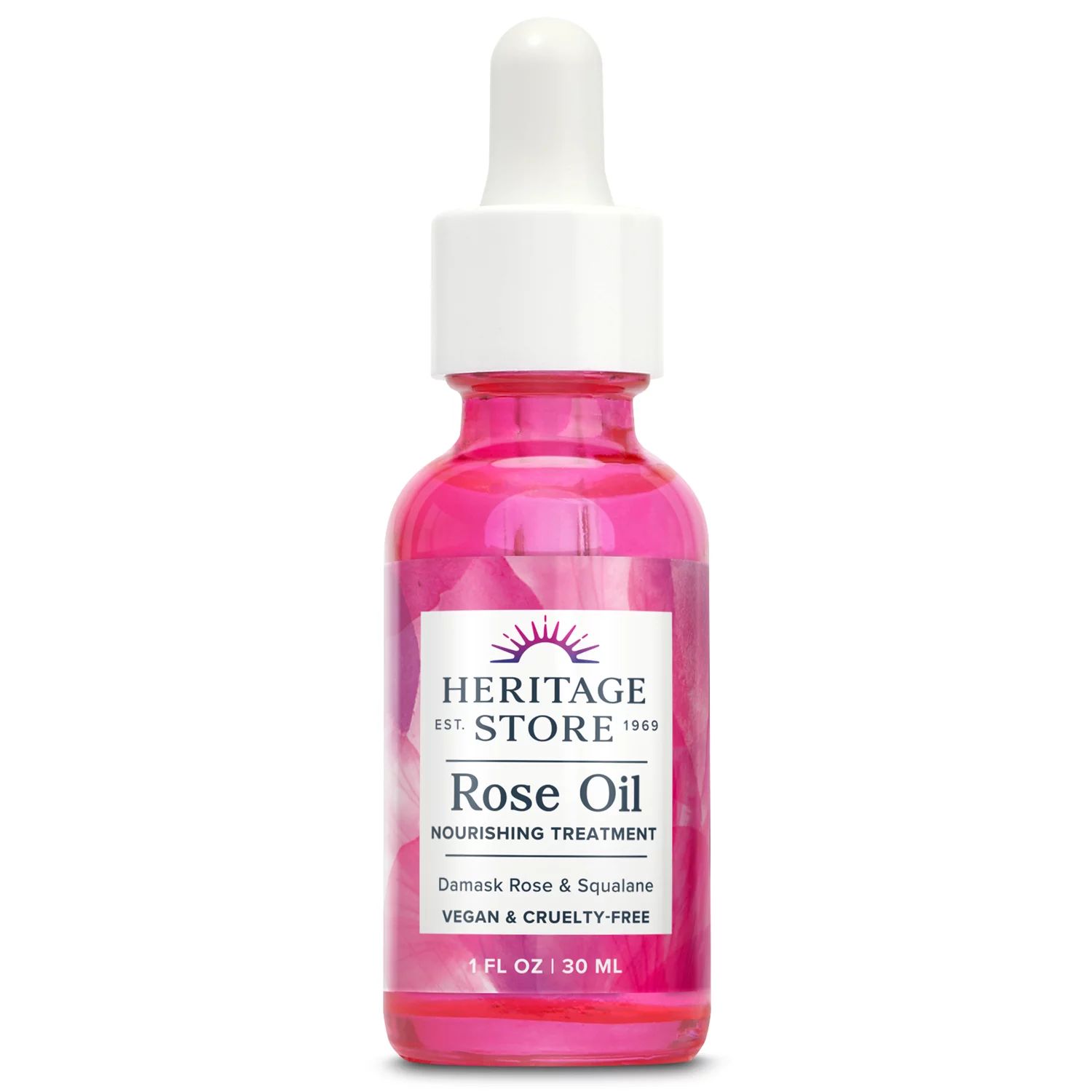 Heritage Store Rose Oil Nourishing Treatment | Hydrates for a Fresh, Natural Glow | Dry to Combin... | Walmart (US)