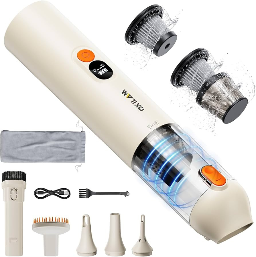 OXILAM Car Vacuum Handheld Vacuum Portable Cordless-14000PA High Power, Blow & Suction 2 in 1, Up... | Amazon (US)