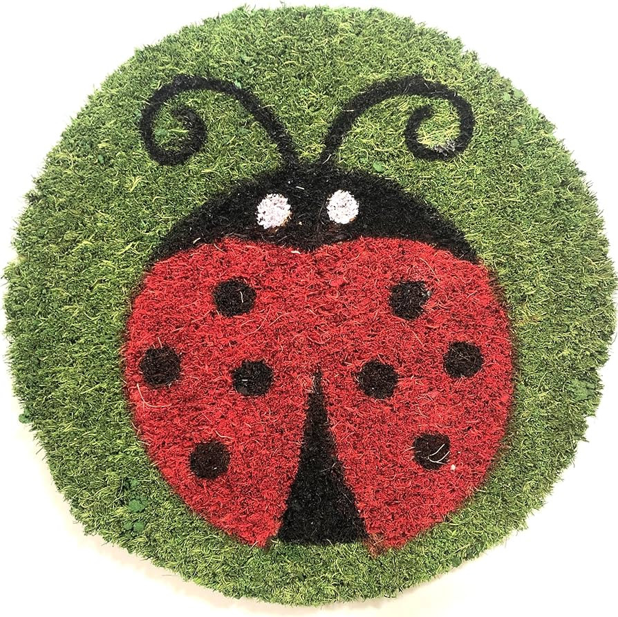 Ladybug, 9 Inch Round Insert for 2' X 3' Doormat, Fits Calloway Mills 160012436 Door Mat | Amazon (US)