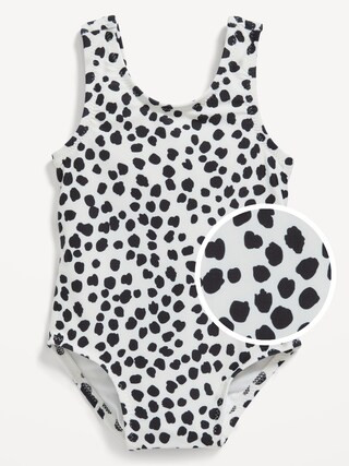 Printed Back Tie-Cutout One-Piece Swimsuit for Baby | Old Navy (US)
