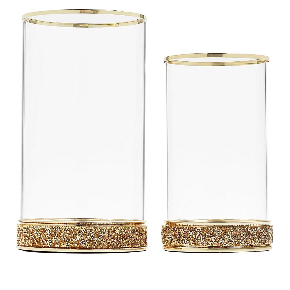 JM by Julien Macdonald Set of Two Hurricane Candle Holders | HSN