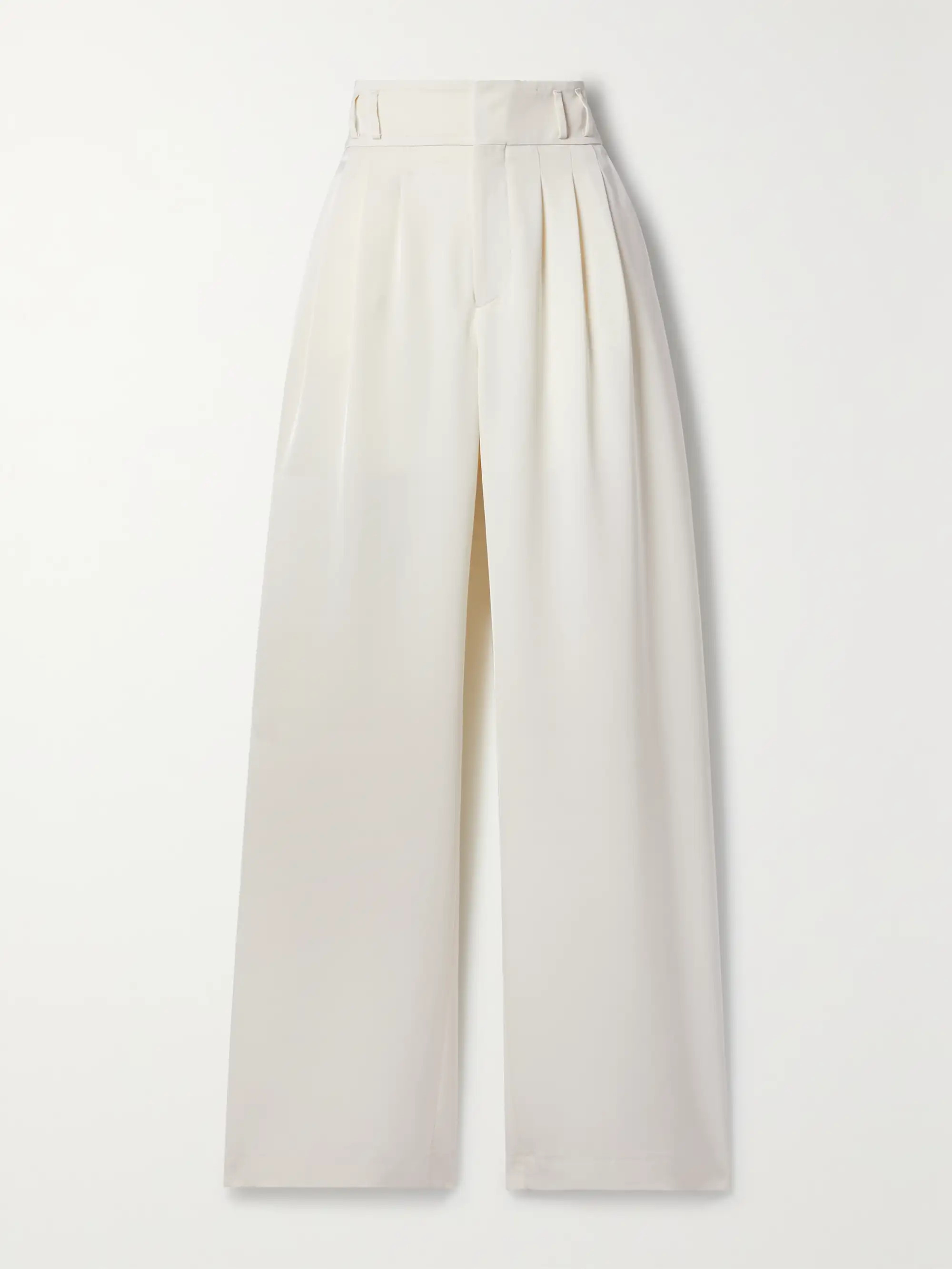 Tyr pleated grain de poudre wide-leg pants | NET-A-PORTER (US)