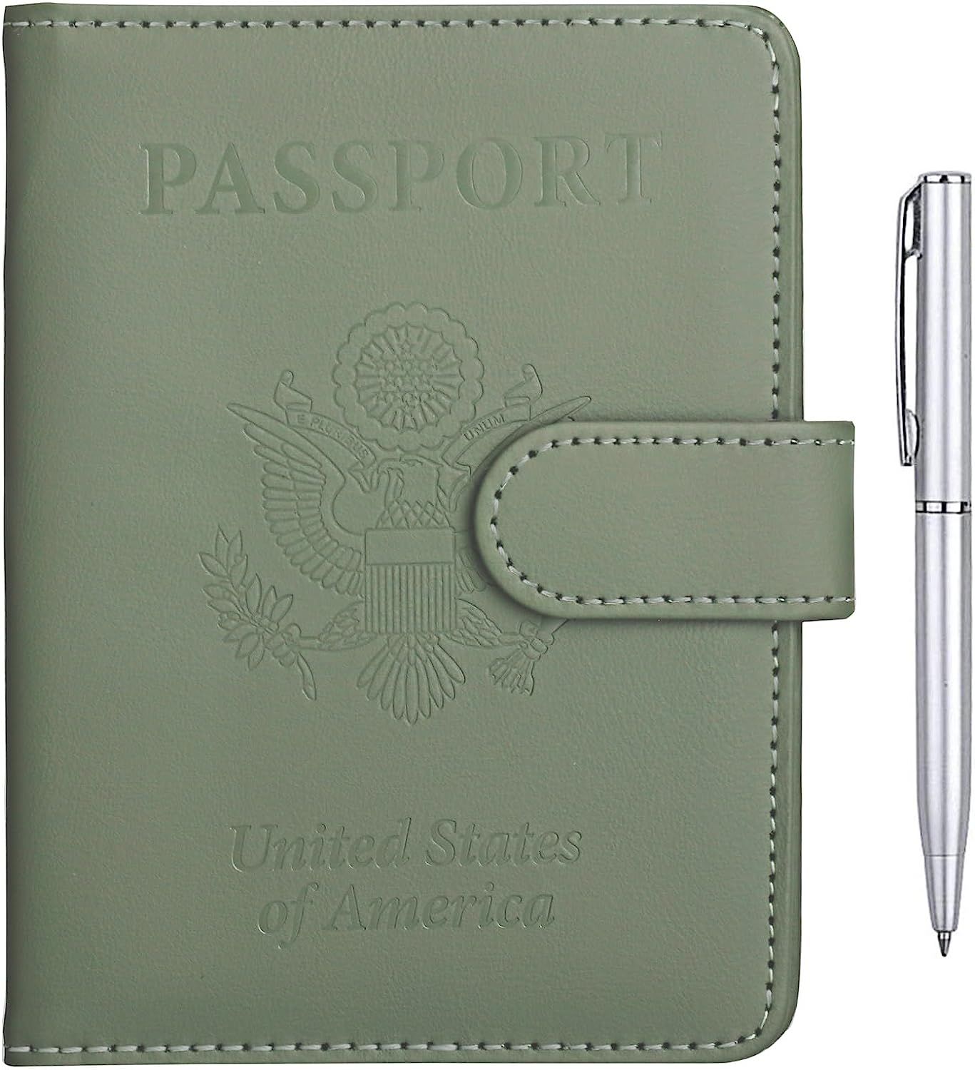 TIGARI Passport Holder Wallet, Travel Essentials Passport and Vaccine Card Holder Combo, Leather ... | Amazon (US)