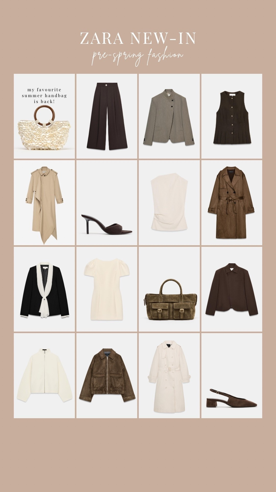 Zara pre spring new in favourites 

#LTKstyletip #LTKspring #LTKuk