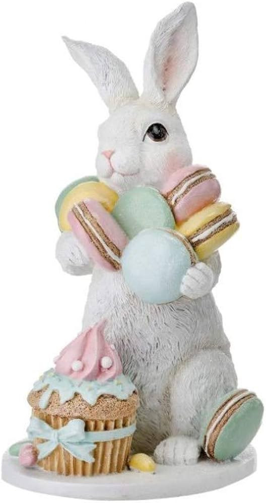 Regency International Easter Bunny with Treats Figurine, 9.5 inches, Pastel, Resin | Amazon (US)