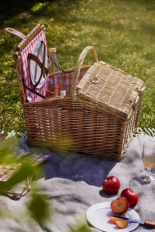 Double Lid Picnic Basket | Anthropologie (US)