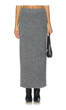 Line & Dot Sonora Sweater Skirt in Charcoal Grey from Revolve.com | Revolve Clothing (Global)