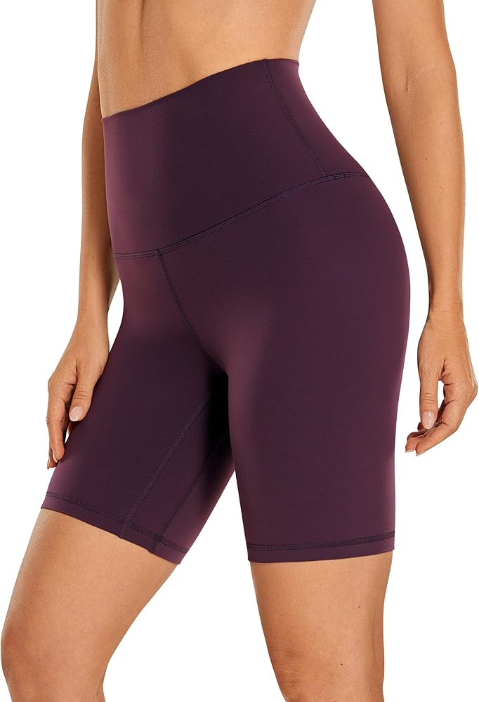 CRZ YOGA Super High Waisted Butterluxe Womens Biker Shorts 6'' / 8'' - Buttery Soft Workout Yoga ... | Amazon (US)